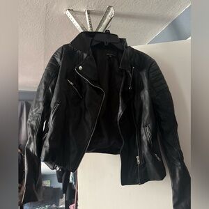 Black Leather Biker Jacket